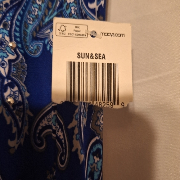 INC International Concepts Sand and sea paisley boho maxi skirt with studs. Nwt - Picture 4 of 7